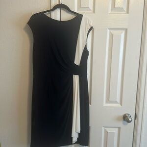 Size 14 Ralph Lauren navy/white dress